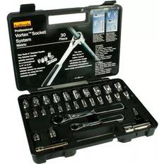 Halfords Advanced 30 Piece Metric Vortex Set 1/4 3/8 in Head Socket Wrench