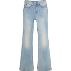 River Island Forvaskede Jeans Med Svaj - Lyseblå