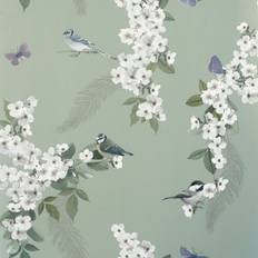 World of Wallpaper Mitzu Bird Sage 900105