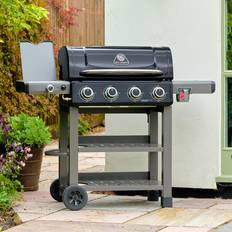 Grillstream Gas BBQs Grillstream Carbon Hybrid BBQ with Side Burner Size 4