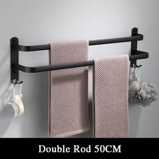 Aluminum Towel Rails Greenzech Double Pole Space Aluminum Towel Racks 50 cm