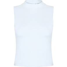 Womens High-Neck Tank Top - White