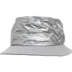 Silver Hats Flexfit By Yupoong Crinkled Paper Bucket Hat - Silver