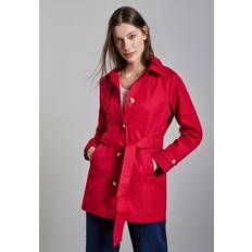 Röda Kappor & Rockar Street One Trenchcoat - Stark Röd