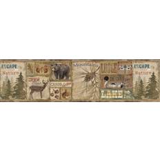 Chesapeake Attitash Deer Camp Wallpaper Border TLL01592B