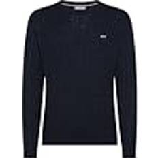 SUN 68 Kabelstickad Tröja L/S - Marinblå