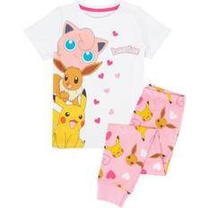 Pokémon Girls Besties Long Leg Pyjama Set - White/Pink
