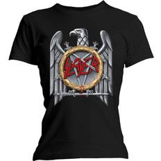 Silver - Women T-shirts Slayer Silver Eagle T-Shirt - Black