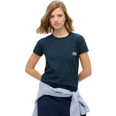 Superdry Women T-shirts Superdry Athletic Essential Pocket T-Shirt - Eclipse Navy