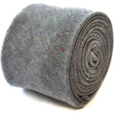 Linen Ties Frederick Thomas Designer Linen Mens Tie - Light Grey