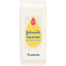 Johnson's Wipes & Washcloths Johnson's Baby Top-To-Toe Washcloths 15 Pieces