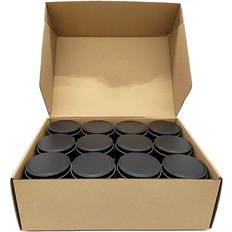 Black Casting Tlily Candle Tins 24 Piece 4 Oz Metal Candle Containers