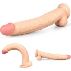 Huge Thick Veiny 12 Inch Realistic Sucker Suction Cup Dildo Balls