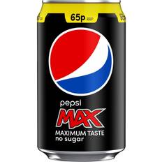 Pepsi Max No Sugar Cola Can 330ml Pack of 24 33cl 24pack