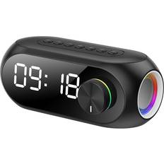Alarm Clocks Tlily Alarm Clock Radio for Bedrooms Black