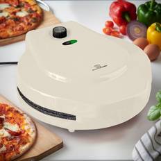 Non-Stick Surfaces Pizza Makers MisterChef Pizza Maker 1450W 12 Inch 30cm 2.3 Cream