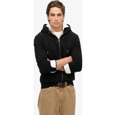 Superdry Herre Overtøj Superdry Basic Zip Hoodie - Sort