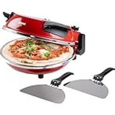Red Pizza Makers Domo Elektrischer Pizza Maker
