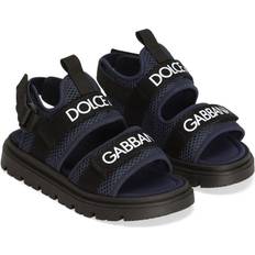 Fabric Sandals Dolce & Gabbana Logo-Print Sandals Kids - Blue