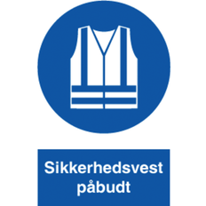 Otto Schachner Skilt Sikkerhedsvest Påbudt Pl