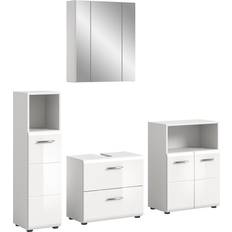 Badezimmerschränke Xonox Home Badmöbelset Ice 180 cm x 190 cm x 32 cm Weiß
