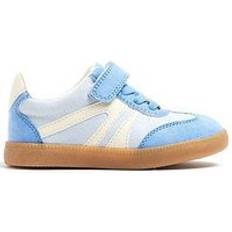 River Island Mini Girls Suedette Velcro Trainers - Light Blue