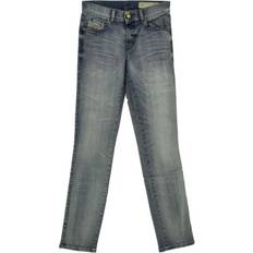 Diesel Damen Jeans Hose Straight Denim Stretch - Blue Used