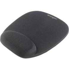 Black Mouse Pad with Wrist Rest