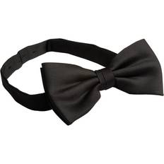 Bow Ties Premier Plain Polyester Bow Tie - Black