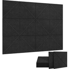 Tlily 12 Pack Acoustic Panels 12 x 12 Inch Decorative Soundproofing Panels
