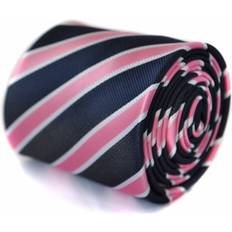 Men - White Ties Frederick Thomas Designer Mens Tie - Dark Navy/Blue