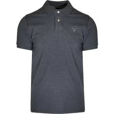 Gant Polo Shirts Gant Mens Polo Shirt Short Sleeve Golf Tee - Dark Grey