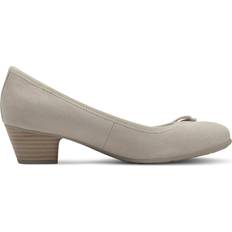 S.Oliver Pumps s.Oliver Damen Pumps Schleife Herz Anhänger Blockabsatz - Beige