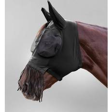 Waldhausen Puck Flue Maske Med Næse Frynser - Sort