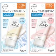 Rohto Mentholatum Skin Aqua Natural Veil UV Essence SPF 50+ PA++++ Rose 50g