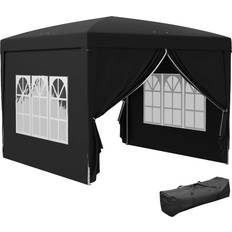 OutSunny Pop Up Gazebo - Black 3x3 m