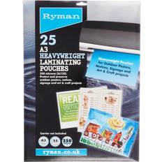 Lamination Films Ryman Laminating Pouches Au 250 Micron Pack of 25