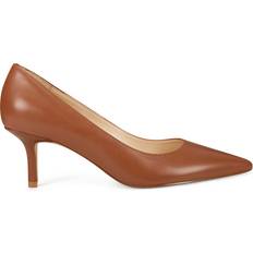 Nine West Heels & Pumps Nine West Arlene Pointy Toe Pumps Light Brown Leather