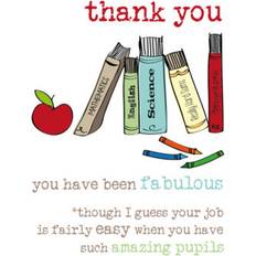 Silver Party Supplies Teacher Thank You Sparkle Finished Greeting Card