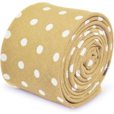 Ties Beige Polka Spot Cotton Tie - Beige Tan