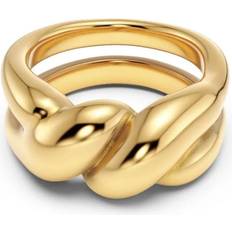 Edblad Guldpläterad Ringar Edblad Twist Ring Gold - Gold