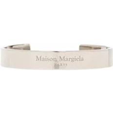 Metal - Unisex Armbånd Maison Margiela Sølvarmbånd Med Logo - Grå