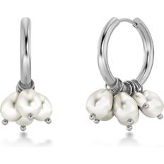 Edblad Metall Örhängen Edblad Pearl Signet Hoops - Steel