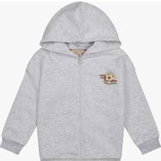 18-24M Hoodies Børnetøj Konges Sløjd Lou Hættetrøje Med Lynlås - Off White Melange
