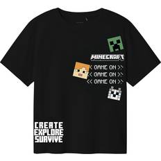 Grøn T-shirts Name It T-shirt NkmJafar Minecraft - Sort