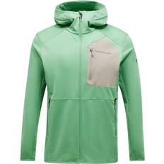 Peak Performance Men Outerwear Peak Performance Utility Light Zip Hood Fleece Jacket - Green