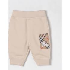 9-12M Trousers Burberry Beige Cotton Baby Joggers - Ivory