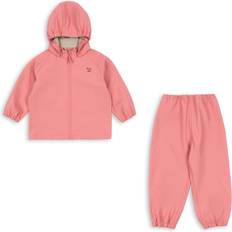 S Regnställ Barnkläder Konges Sløjd Peach Blossom Plainy Regn Set - Rosa