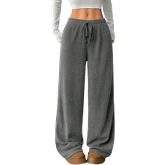 Shein Damen Hose Mit Weitem Bein - Unifarbe