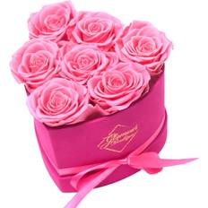 Flowers Glamour Boutique 7 Piece Forever Flowers Heart Shape Box